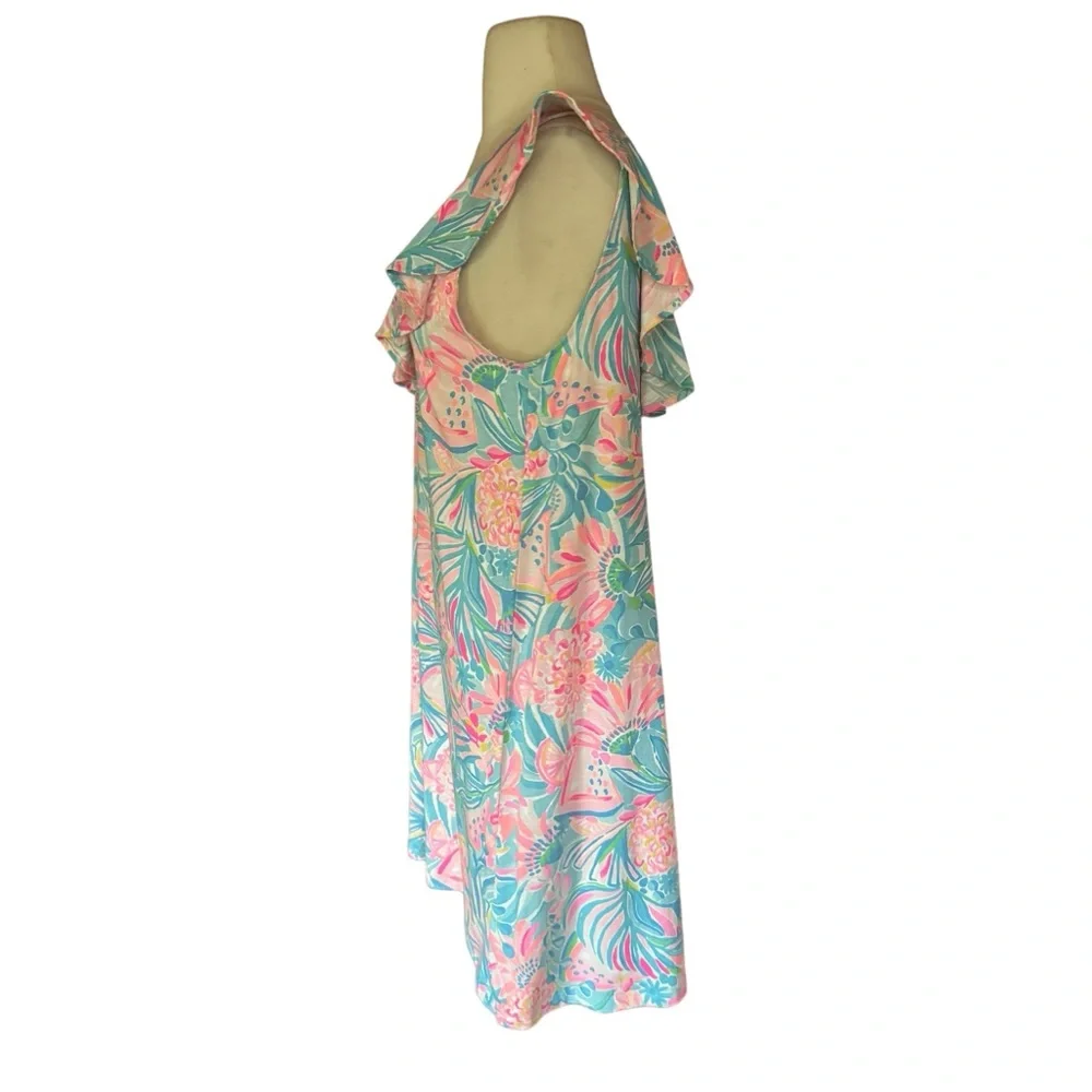 Lilly Pulitzer Ruffled V-Neck‎ Shift Dress - Picture 3 of 6